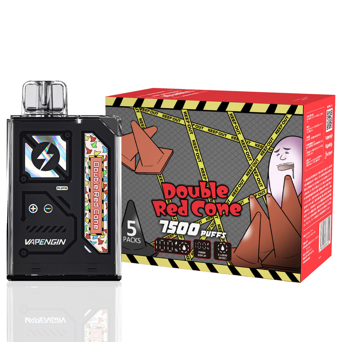 Vapengin7500 (ベイプエンジン) Double Red Cone(マンゴーストロベリー味) 5個入